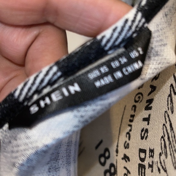 Black and White Checkered Mini Skirt - Picture 7 of 8